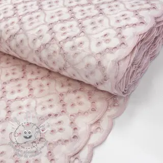 Tissu coton EMBROIDERY Lilian rose