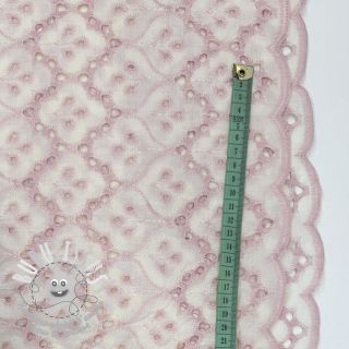 Tissu coton EMBROIDERY Lilian rose