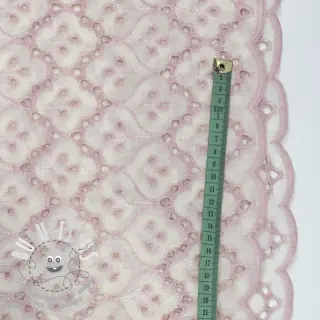 Tissu coton EMBROIDERY Lilian rose