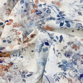 Viscose LUREX Fine leaves blue