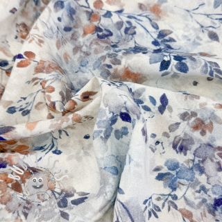 Viscose LUREX Fine leaves blue