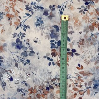 Viscose LUREX Fine leaves blue