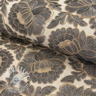 Viscose lin Lizzy flowy grey