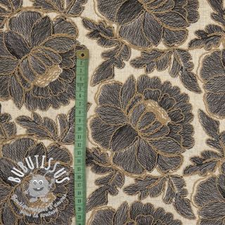 Viscose lin Lizzy flowy grey