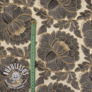 Viscose lin Lizzy flowy grey