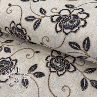 Viscose lin Lizzy FLORAL naturels