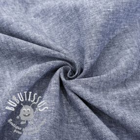 Tissu mélange lin et cotton Lico navy