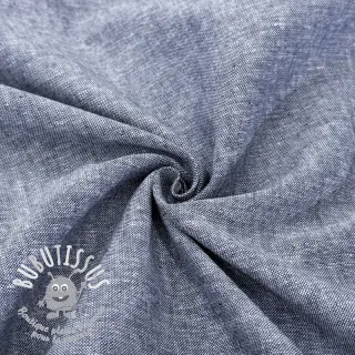 Tissu mélange lin et cotton Lico navy