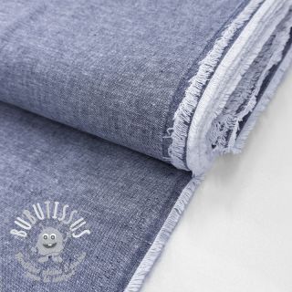 Tissu mélange lin et cotton Lico navy