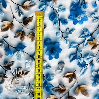 Viscose RAYON POPLIN Flowy flowers design E digital print