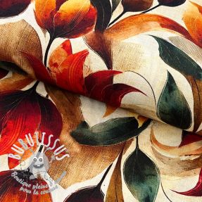Viscose lin Marigold design F digital print