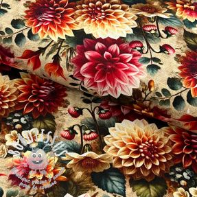 Viscose lin Rosalie design A digital print