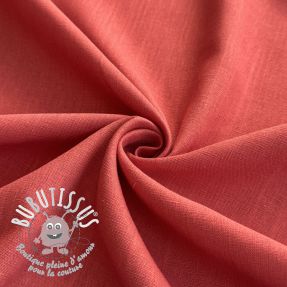 Viscose lin PREMIUM dark coral