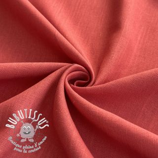 Viscose lin PREMIUM dark coral