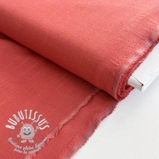 Viscose lin PREMIUM dark coral