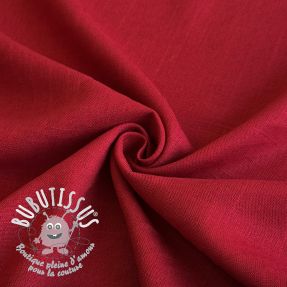 Viscose lin PREMIUM dark red