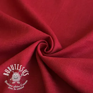 Viscose lin PREMIUM dark red