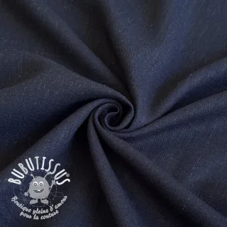Viscose lin PREMIUM navy blue