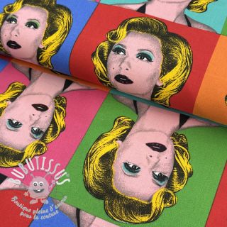 Tissu déco premium Pop Art Woman