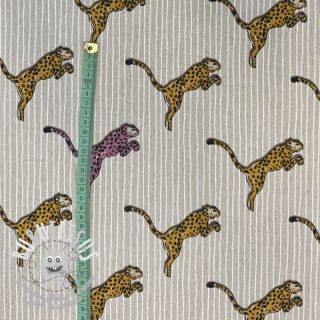 Tissu déco Linenlook Cheetah Jumping