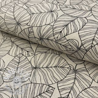 Tissu déco Linenlook Bush Leaf