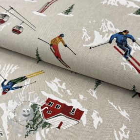 Tissu déco Linenlook Skier