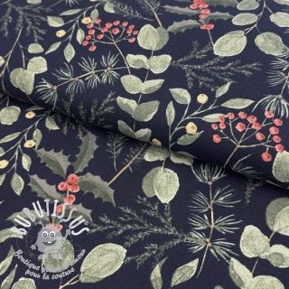 Tissu déco premium Darkness flowers