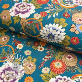 Tissu coton JAPAN Chihiro turquoise