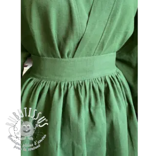 Lin lavé dark green