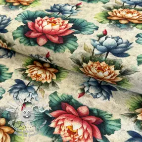 Viscose lin Clover design D digital print