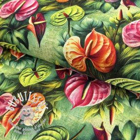Viscose lin Rosalie design E digital print