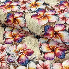Viscose lin Jasmine design B digital print
