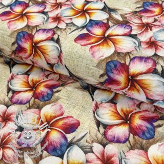 Viscose lin Jasmine design B digital print