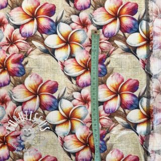 Viscose lin Jasmine design B digital print