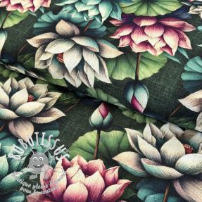Viscose lin Marigold design E digital print