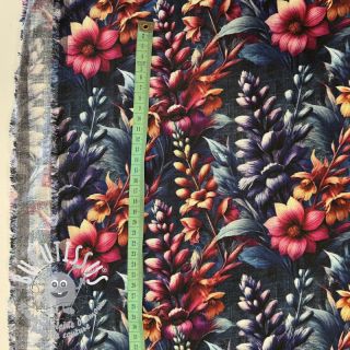 Viscose lin Viola design G digital print