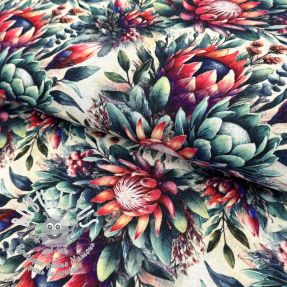 Viscose lin Azalea design D digital print