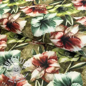 Viscose lin Azalea design C digital print