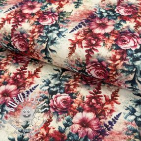 Viscose lin Viola design C digital print