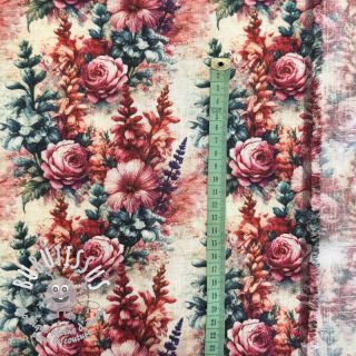 Viscose lin Viola design C digital print
