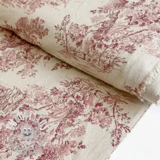 Tissu déco Gabrielle rouge