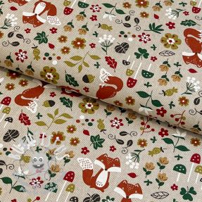 Tissu déco Linenlook Autumn Woodland Fox