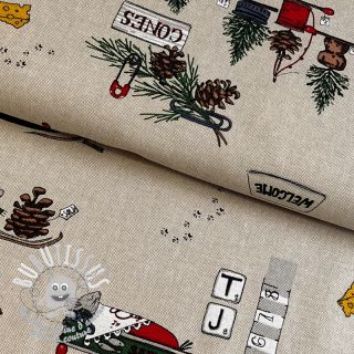 Tissu déco Linenlook Cosy Mouse