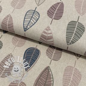 Tissu déco Linenlook Scandi retro leaf