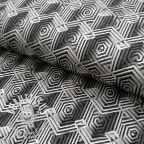 Jersey VISCOSE Structure grey digital print