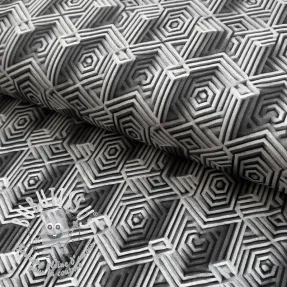 Jersey VISCOSE Structure grey digital print