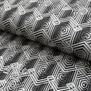 Jersey VISCOSE Structure grey digital print
