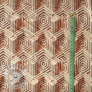 Jersey VISCOSE Structure beige digital print