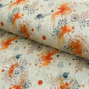 Jersey VISCOSE Soothing Fields orange digital print