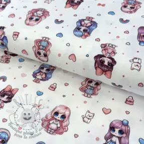 Jersey Dolls white digital print